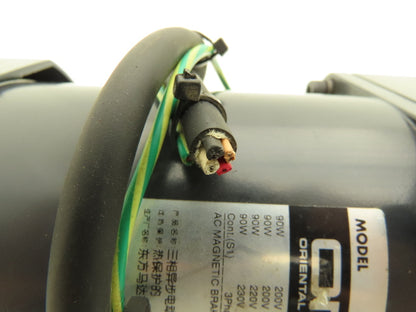 Oriental Motor 5IK90GE-SW2M Brake Gearmotor 6:1 Gearhead 5GE6RA 266 RPM 230V 3PH