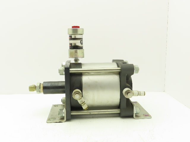 Hirotaka RB-160-30-28 Pneumatic Rush Booster Hydraulic Cylinder Booster 100 PSI