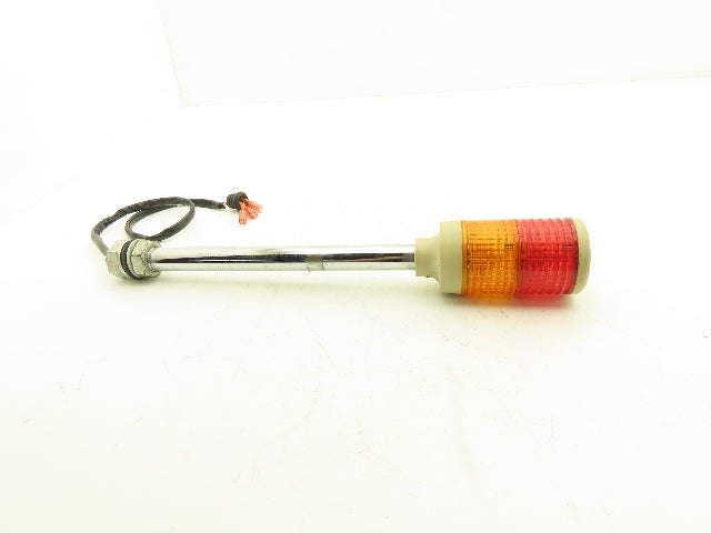 Arrow LEUT-24 Stack Light Red Amber LED 24VAC/DC 300mm Stem