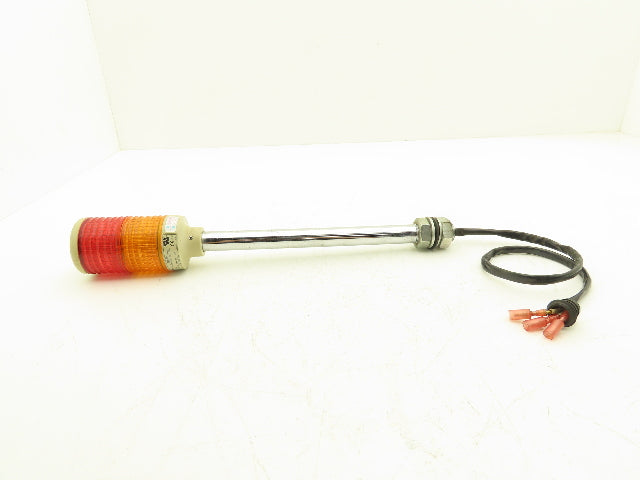 Arrow LEUT-24 Stack Light Red Amber LED 24VAC/DC 300mm Stem