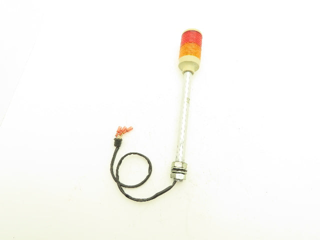 Arrow LEUT-24 Stack Light Red Amber LED 24VAC/DC 300mm Stem