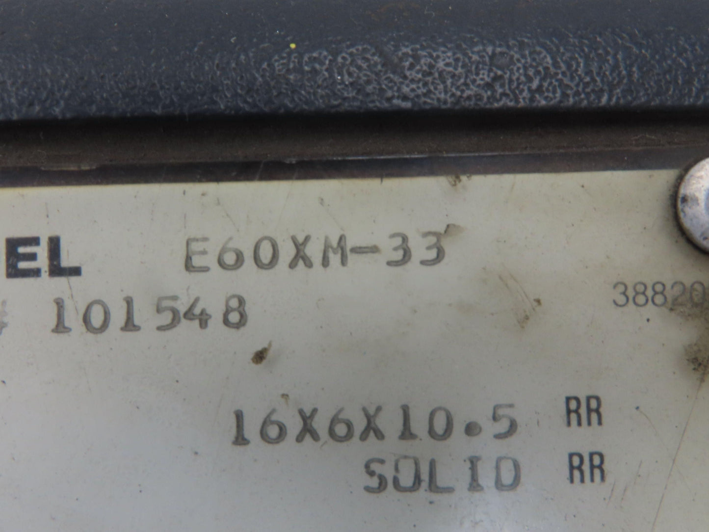 Hyster E60XM-33 Forklift Sideshift 3 Lever Controls And Model Label