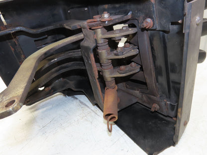 Hyster E60XM-33 Forklift Sideshift 3 Lever Controls And Model Label