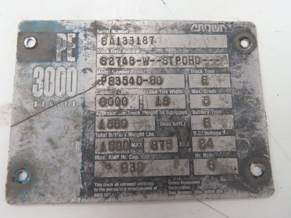 Crown PE 3000 Series PE3540-60 Pallet Jack Operator Handle Return Springs