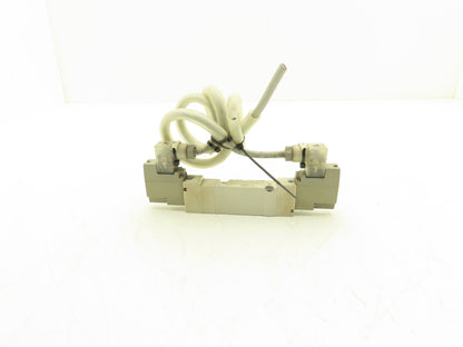 SMC SY7340-5DZ Solenoid Valve 3 Position Closed Center Pilot With Manifold 24VDC