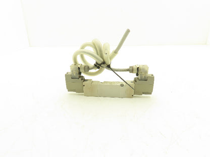 SMC SY7340-5DZ Solenoid Valve 3 Position Closed Center Pilot With Manifold 24VDC