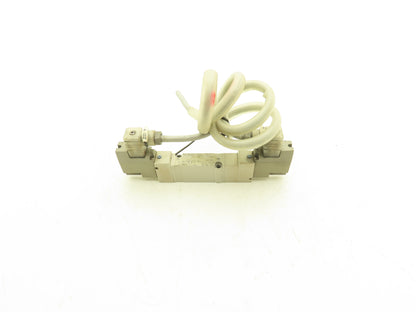 SMC SY7340-5DZ Solenoid Valve 3 Position Closed Center Pilot With Manifold 24VDC