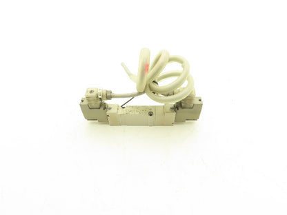 SMC SY7340-5DZ Solenoid Valve 3 Position Closed Center Pilot With Manifold 24VDC