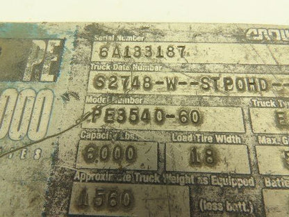 Crown PE 3000 Series PE3540-60 Pallet Jack Electronics Motor Drive Brain Box