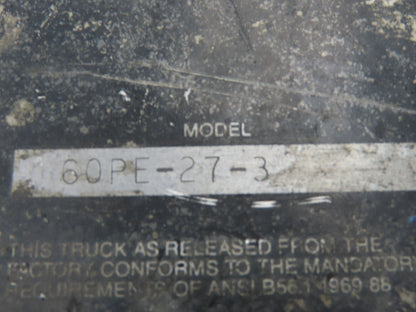 Crown 60PE-27-3 Pallet Jack Operator Forward Reverse Handle Up Down Horn Buttons