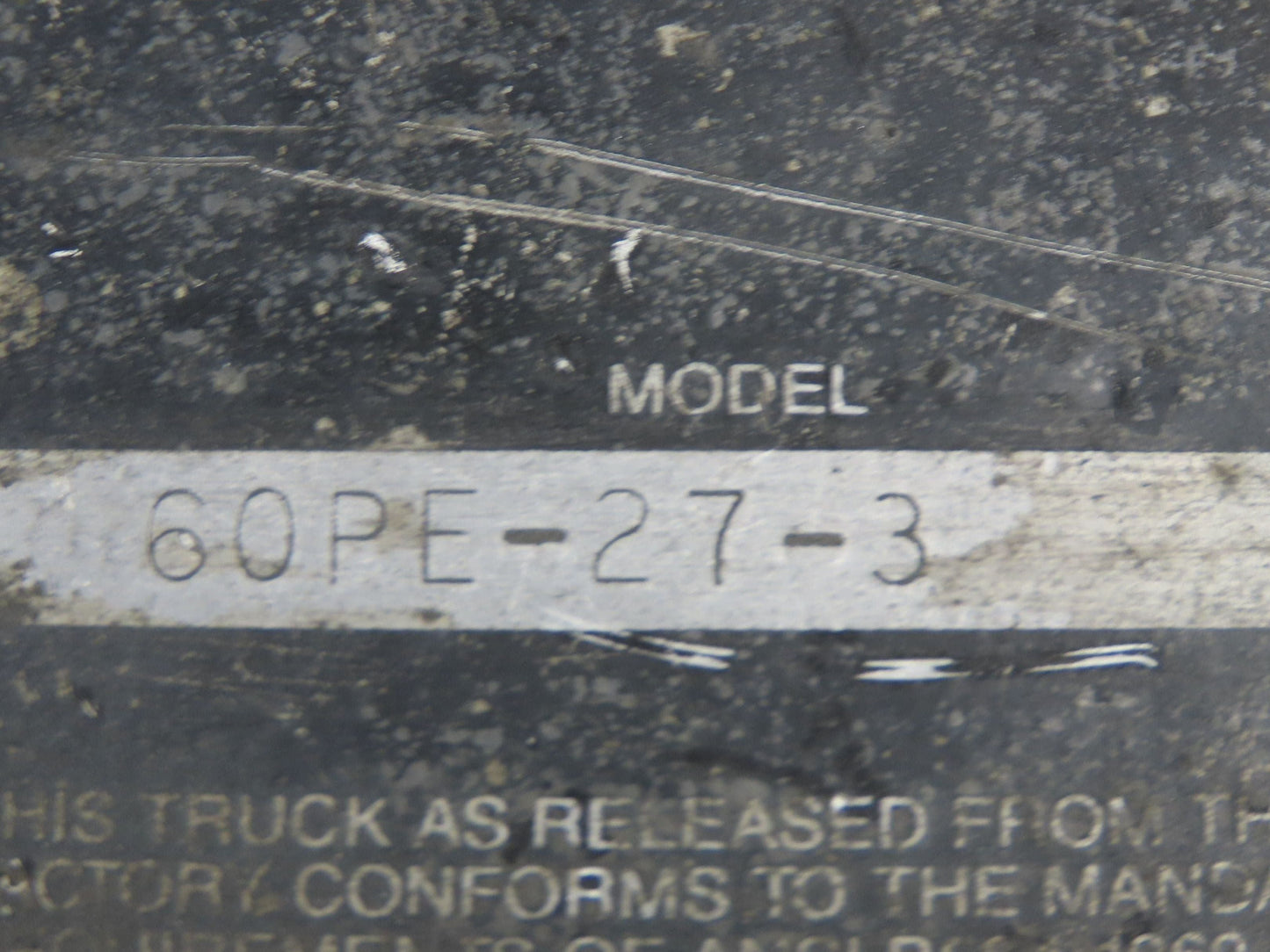 Crown 60PE-27-3 Pallet Jack Rear Drive Assembly Wheel Motor Column