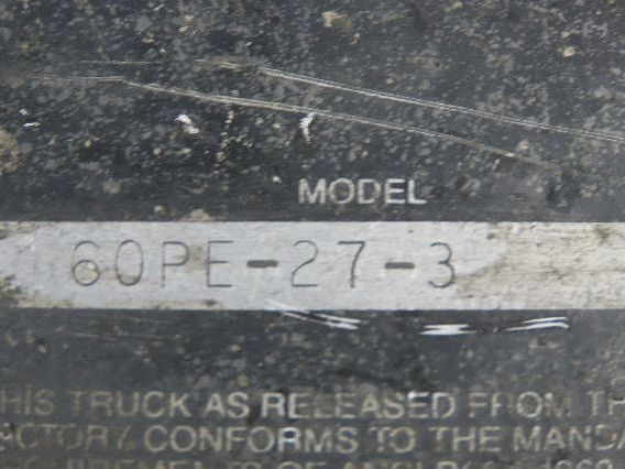 Crown 60PE-27-3 Pallet Jack Rear Drive Assembly Wheel Motor Column