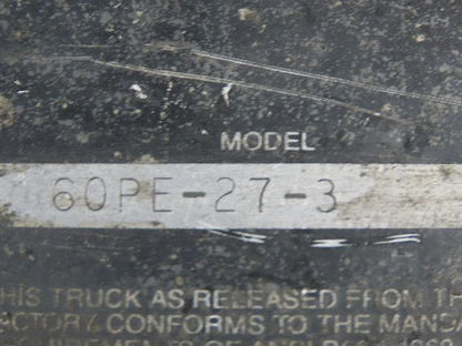 Crown 60PE-27-3 Pallet Jack Rear Drive Assembly Wheel Motor Column