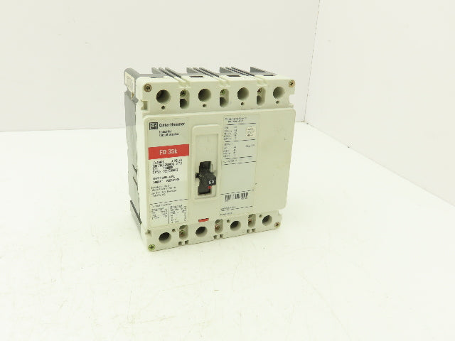 Cutler Hammer FD4060L Industrial Moldedcase Circuit Breaker 60A 4 Pole 600VAC