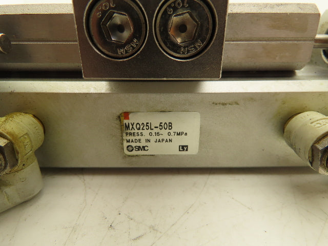 SMC MXQ25L-50B Pneumatic Air Slide Table Guided Cylinder 25mm Bore 50mm Stroke