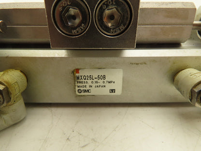 SMC MXQ25L-50B Pneumatic Air Slide Table Guided Cylinder 25mm Bore 50mm Stroke