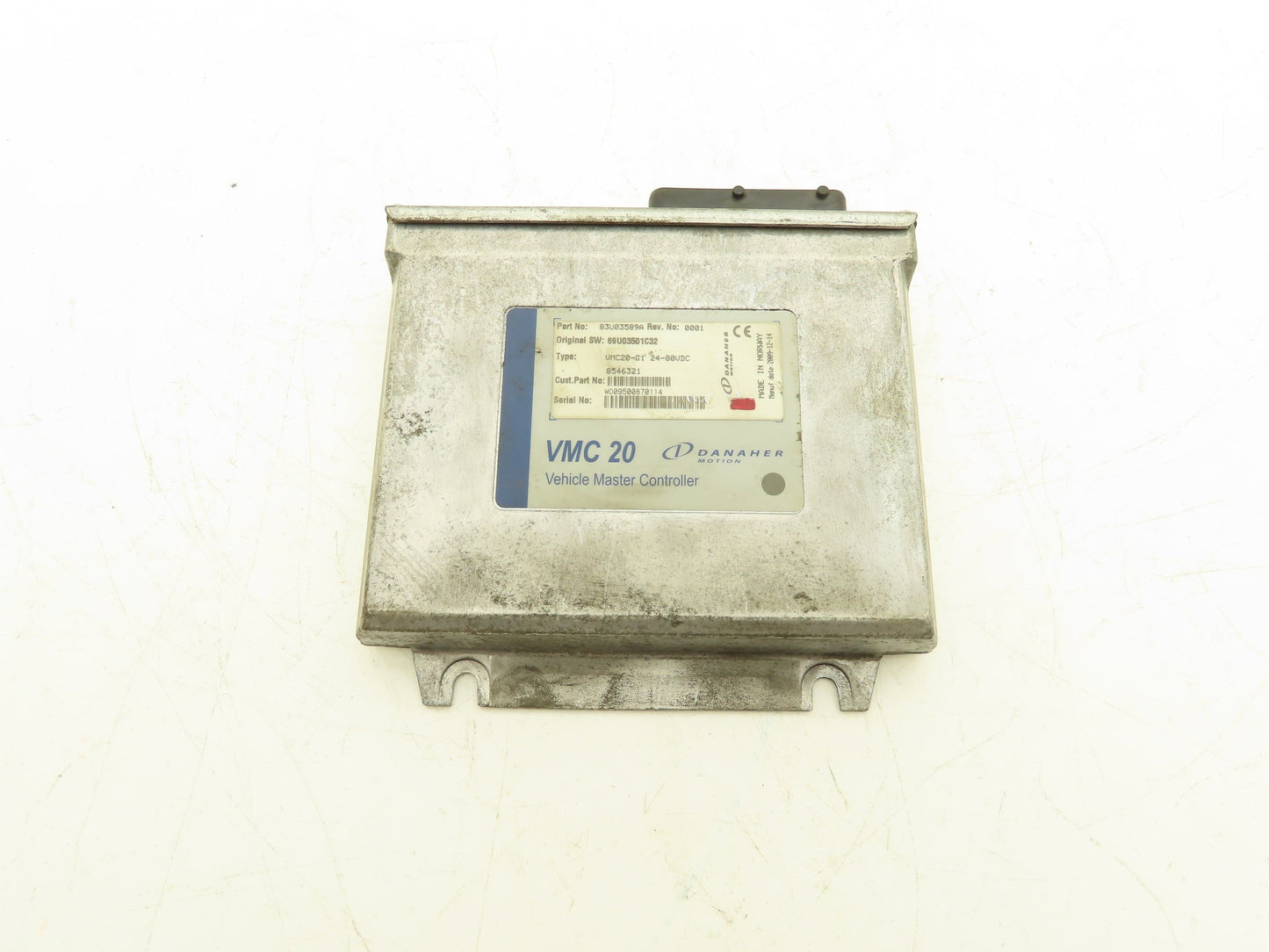 Danaher Motion 83U03589A VMC 20 Vehicle Master Controller Rev. No: 0001 VMC20-C1