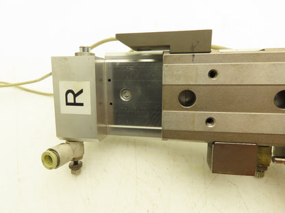 SMC MXQ20-75BSR Pneumatic Air Slide Table End Lock Cylinder 20mm x 75mm Stroke