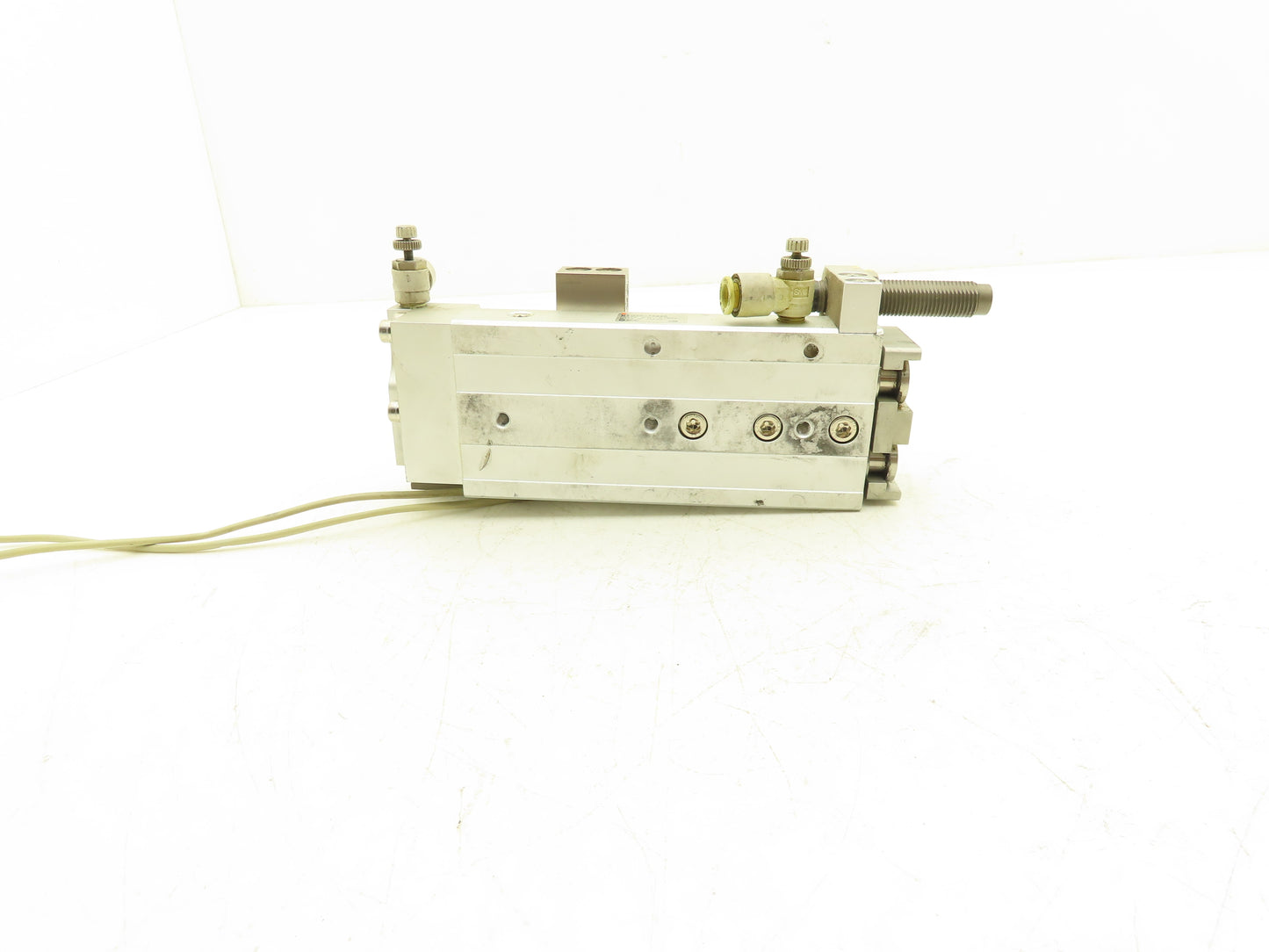 SMC MXQ20-75BSR Pneumatic Air Slide Table End Lock Cylinder 20mm x 75mm Stroke