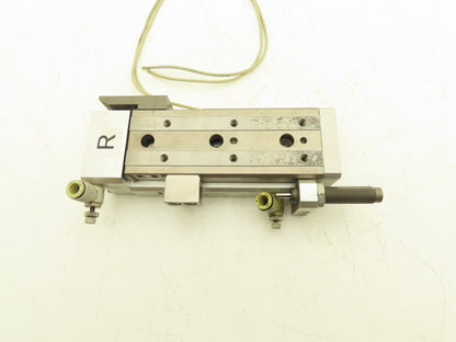 SMC MXQ20-75BSR Pneumatic Air Slide Table End Lock Cylinder 20mm x 75mm Stroke