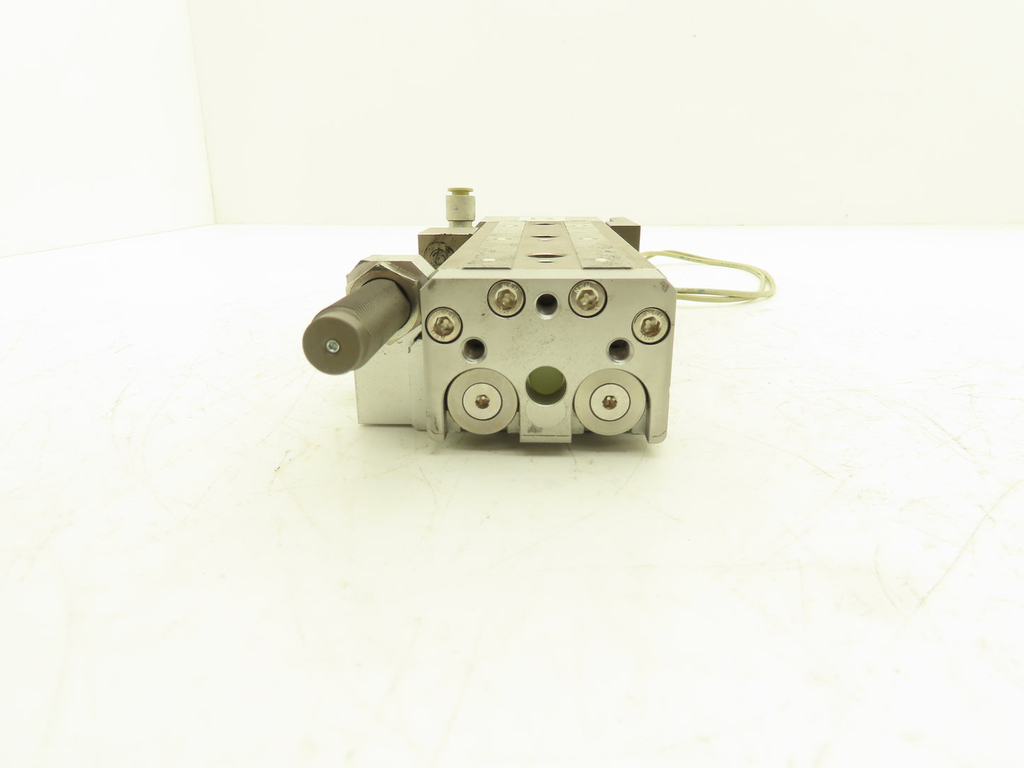 SMC MXQ20-75BSR Pneumatic Air Slide Table End Lock Cylinder 20mm x 75mm Stroke