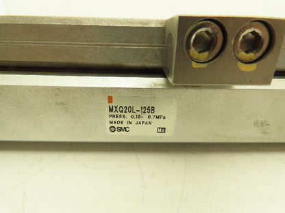 SMC MXQ20L-125B Pneumatic Air Slide Table Guided Cylinder 20mm Bore 125mm Stroke