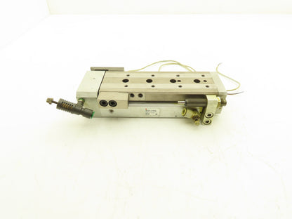SMC MXQ25-100BSR Pneumatic Air Slide Table End Lock Cylinder 25mm x 100mm Stroke