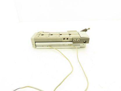 SMC MXQ25-100BSR Pneumatic Air Slide Table End Lock Cylinder 25mm x 100mm Stroke