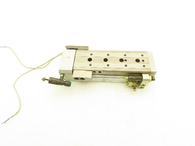 SMC MXQ25-100BSR Pneumatic Air Slide Table End Lock Cylinder 25mm x 100mm Stroke