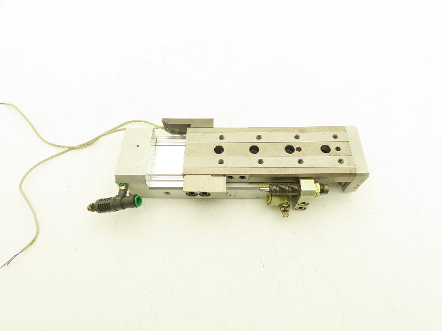 SMC MXQ25-100BSR Pneumatic Air Slide Table End Lock Cylinder 25mm x 100mm Stroke