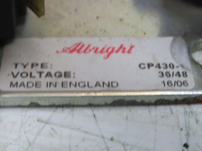 Albright CP412-2 CP430-1 Forklift Contactor Fuse Electronics Assembly