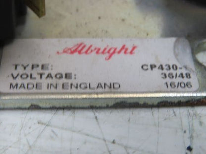 Albright CP412-2 CP430-1 Forklift Contactor Fuse Electronics Assembly