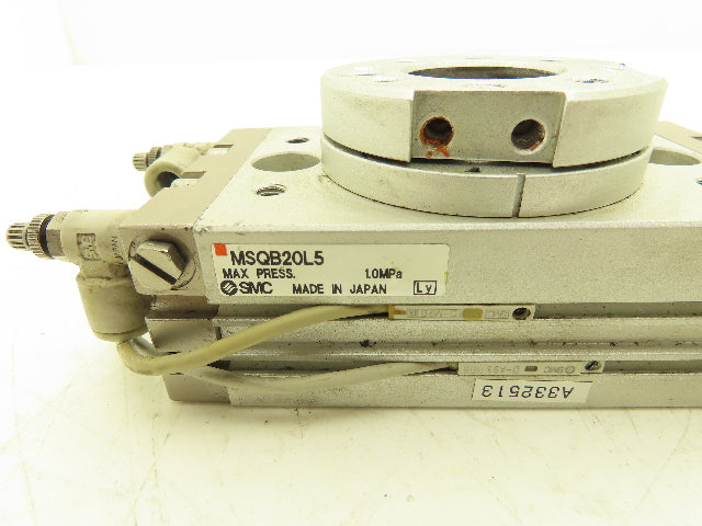 SMC MSQB20L5 Pneumatic Rotary Actuator Table Air Cylinder 190° Rotation