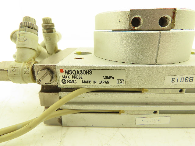 SMC MSQA30H3 Pneumatic Rotary Actuator Table Air Cylinder 180° Rotation