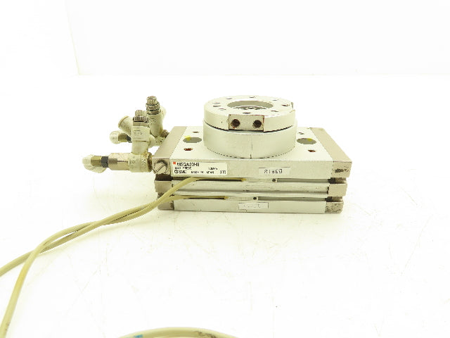 SMC MSQA30H3 Pneumatic Rotary Actuator Table Air Cylinder 180° Rotation