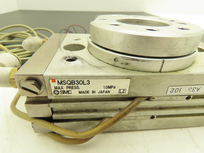 SMC MSQB30L3 Pneumatic Rotary Actuator Table Air Cylinder 180° Rotation