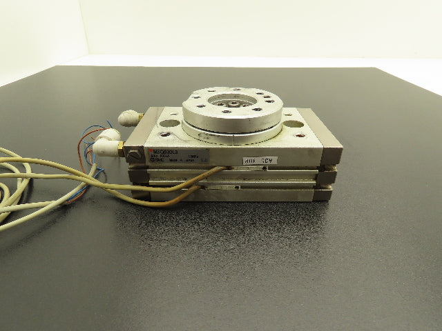 SMC MSQB30L3 Pneumatic Rotary Actuator Table Air Cylinder 180° Rotation