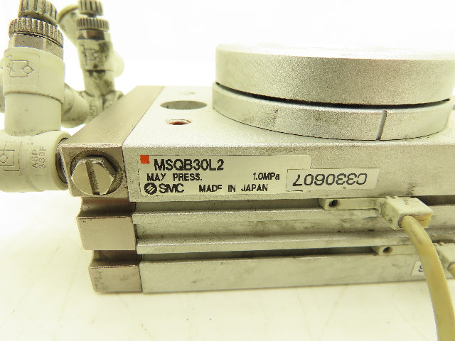 SMC MSQB30L2 Pneumatic Rotary Actuator Table Air Cylinder 180° Rotation