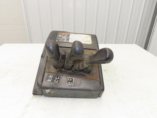 Hyster E30Z Forklift Sideshift 3 Lever Controls And Model Label