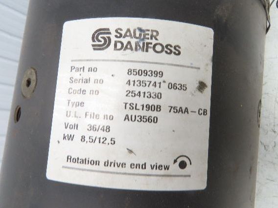 Sauer Danfoss TSL190B 8509399 Hydraulic Pump Motor 36/48VDC Hyster E30Z Forklift