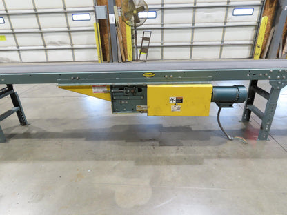 Hytrol 18"x 79' Slider Bed Conveyor 16" Belt 2Hp 230/460V Center Drive 65 FPM