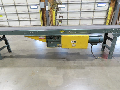 Hytrol 18"x 79' Slider Bed Conveyor 16" Belt 2Hp 230/460V Center Drive 65 FPM