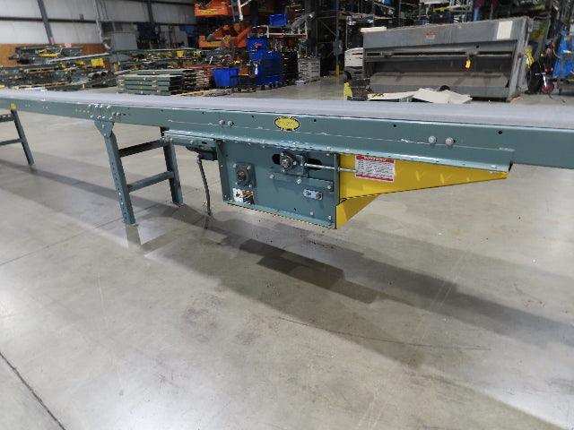 Hytrol 18"x 79' Slider Bed Conveyor 16" Belt 2Hp 230/460V Center Drive 65 FPM