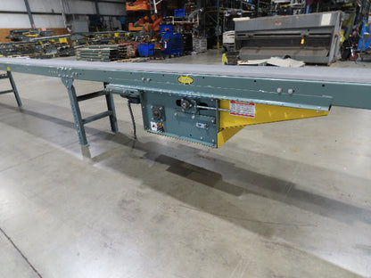Hytrol 18"x 79' Slider Bed Conveyor 16" Belt 2Hp 230/460V Center Drive 65 FPM