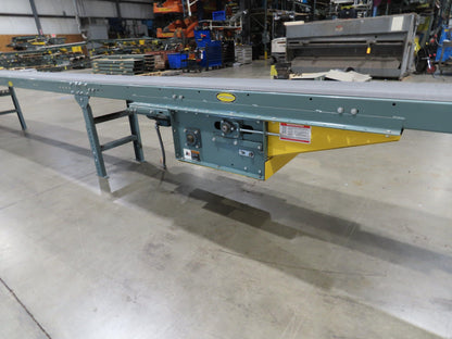 Hytrol 18"x 79' Slider Bed Conveyor 16" Belt 2Hp 230/460V Center Drive 65 FPM