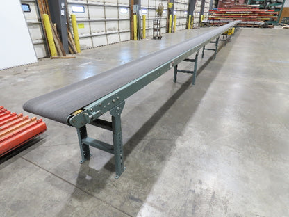 Hytrol 18"x 79' Slider Bed Conveyor 16" Belt 2Hp 230/460V Center Drive 65 FPM