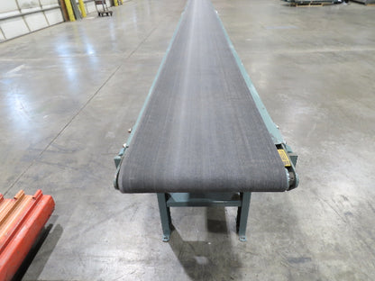 Hytrol 18"x 79' Slider Bed Conveyor 16" Belt 2Hp 230/460V Center Drive 65 FPM