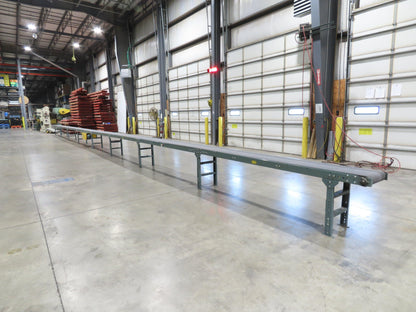 Hytrol 18"x 79' Slider Bed Conveyor 16" Belt 2Hp 230/460V Center Drive 65 FPM