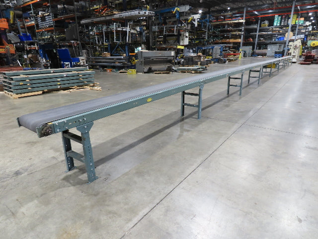 Hytrol 18"x 79' Slider Bed Conveyor 16" Belt 2Hp 230/460V Center Drive 65 FPM