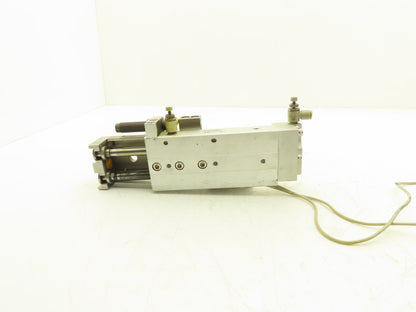 SMC MXQ20L-75BSR Pneumatic Air Slide Table End Lock Cylinder 20mm x 75mm Stroke